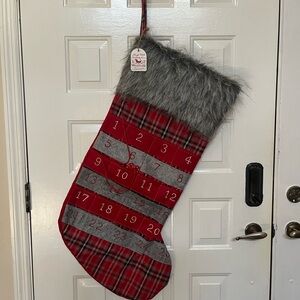 Giant 40” Christmas Stocking Advent Calendar NWT